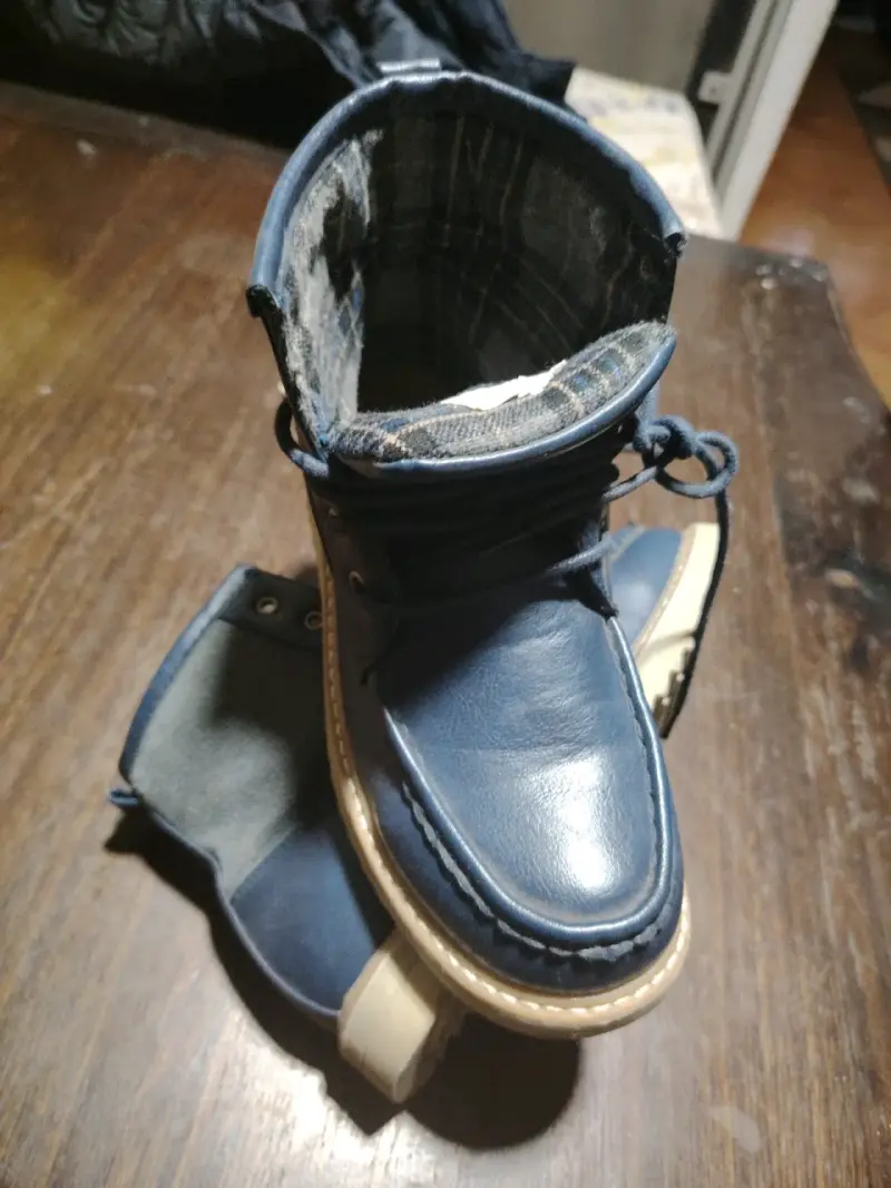 Botines de cuero azules - 2