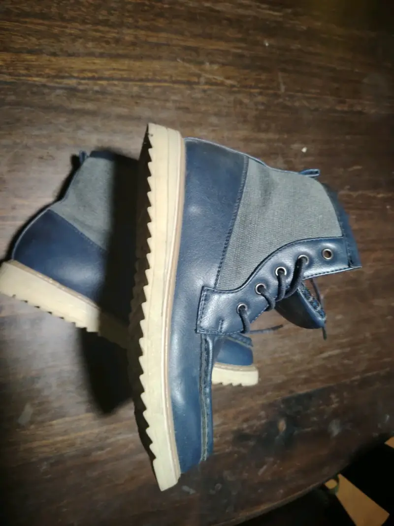 Botines de cuero azules - 3