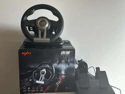 Volante de carrera PXN con pedales - miniatura 2