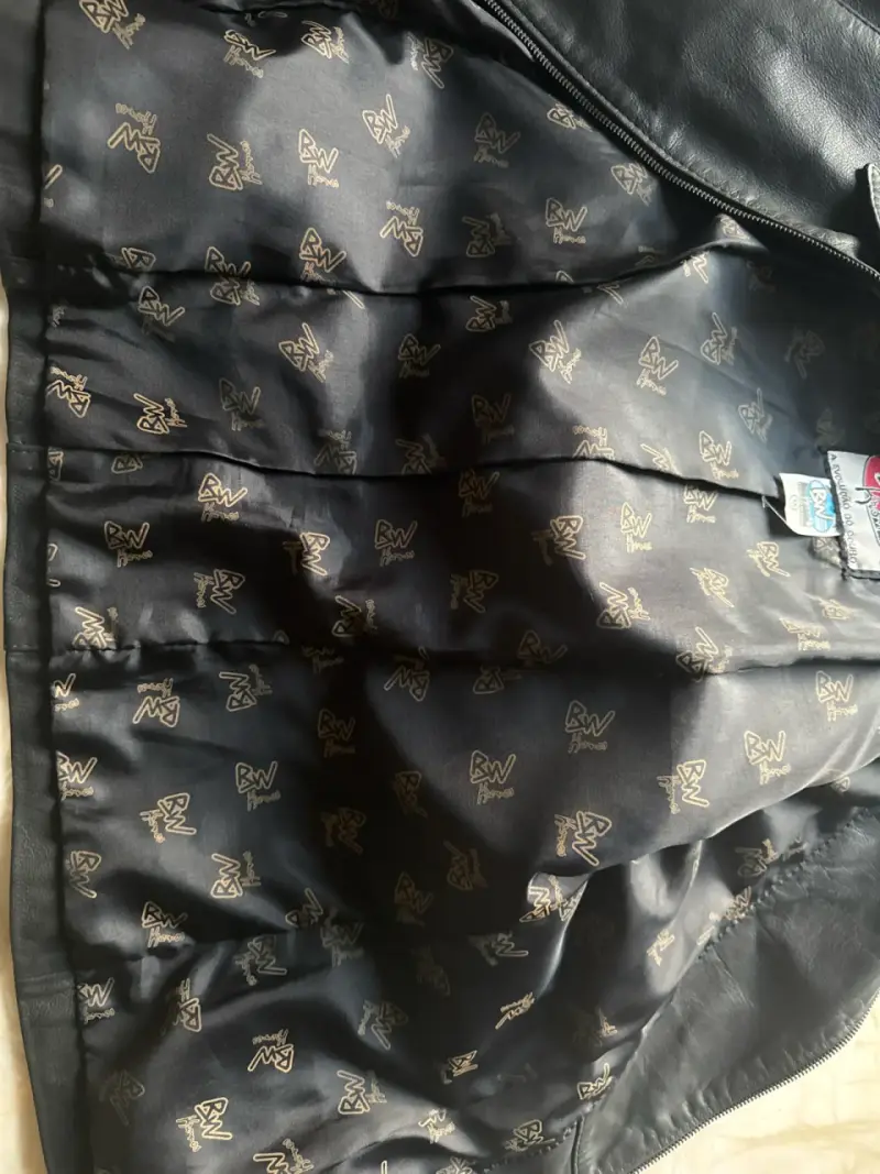 Chaqueta de cuero negra mujer - 5