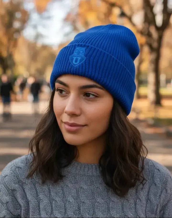 Gorro invierno azul oscuro U de chile - 3