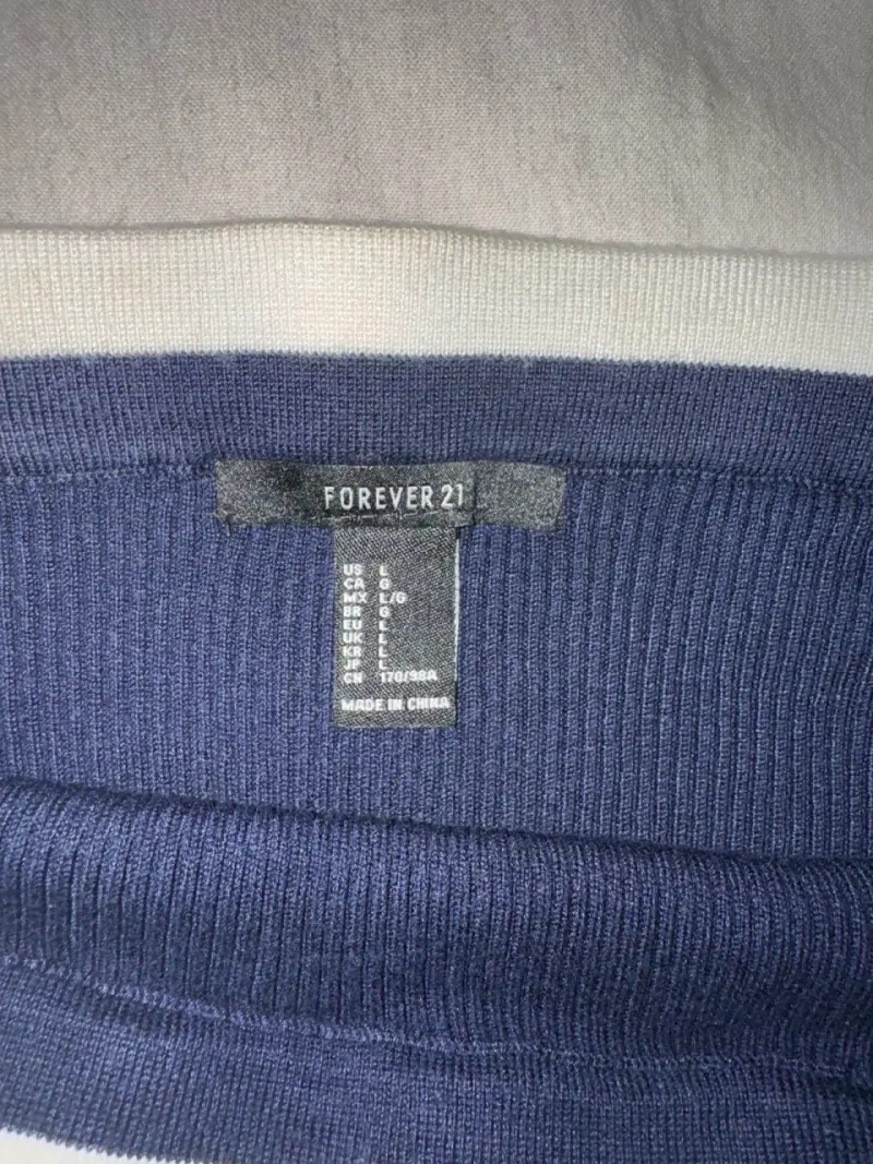Polera hombros descubiertos azul - 2