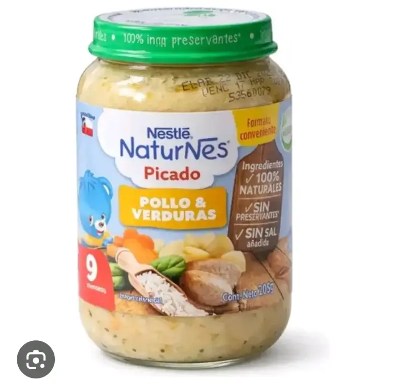 Nestlé puré de pollo y verduras