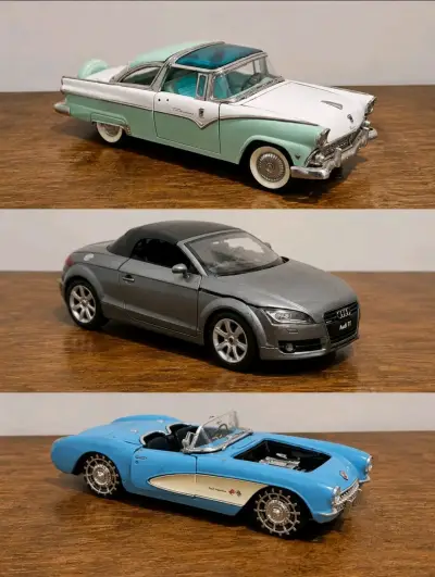 Set de autos a escala vintage - miniatura 1