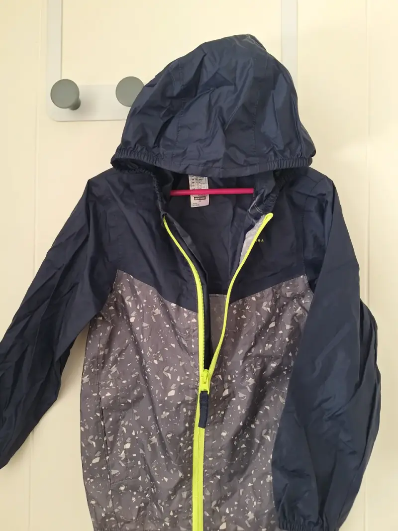 Chaqueta cortaviento azul Quechua infantil - 1