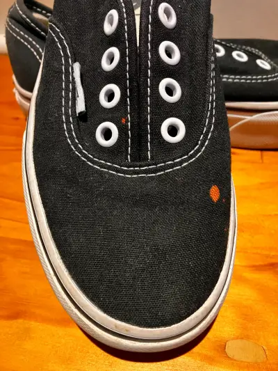Zapatillas negras Vans de lona sin cordones - miniatura 4