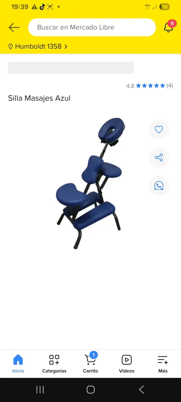 Silla de masajes