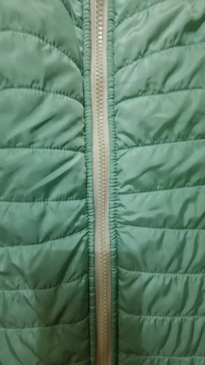 Chaqueta acolchada verde agua reversible - 3