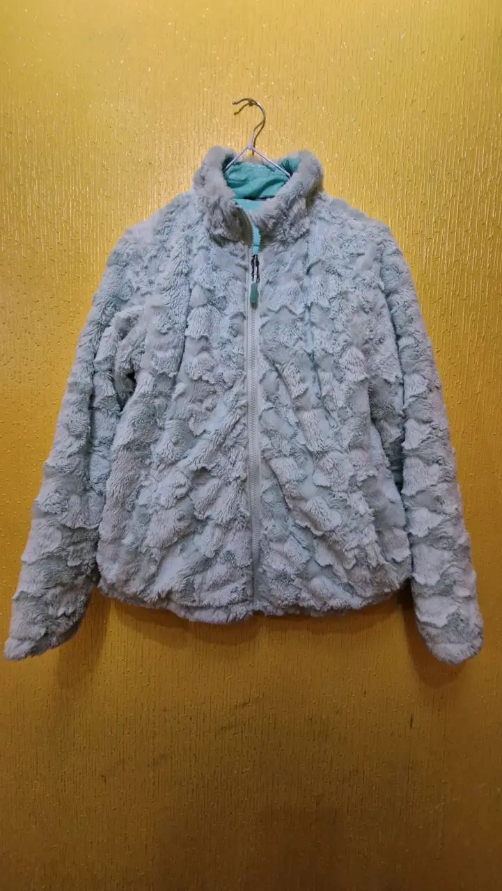 Chaqueta acolchada verde agua reversible - 4