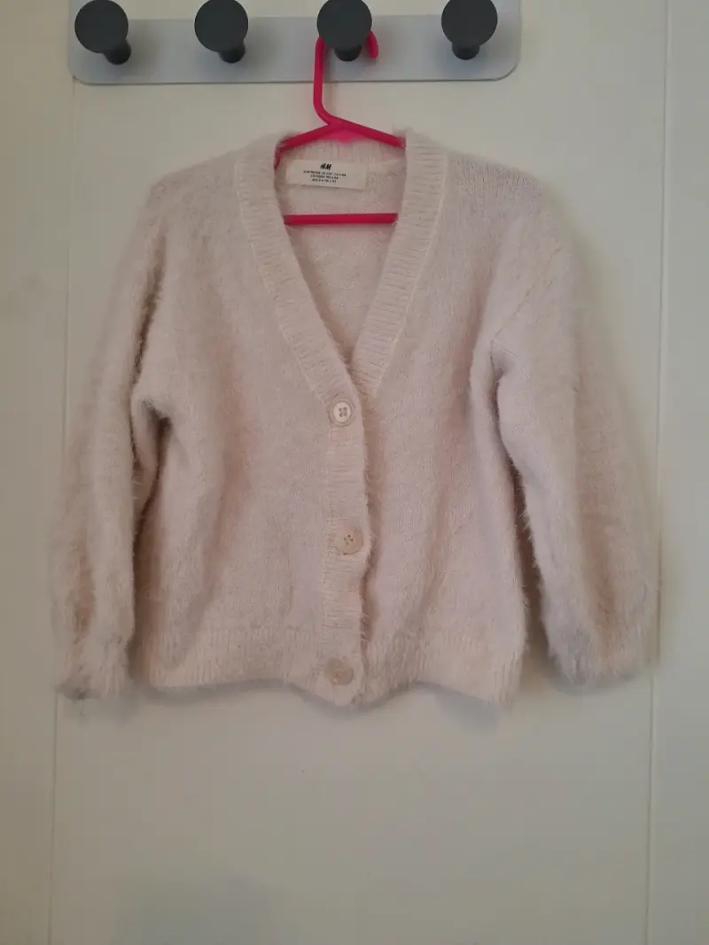 Suéter peludo suave beige infantil - 1