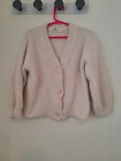 Suéter peludo suave beige infantil - miniatura 1
