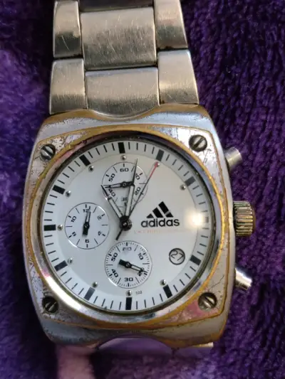 Reloj metálico deportivo Adidas original - miniatura 5