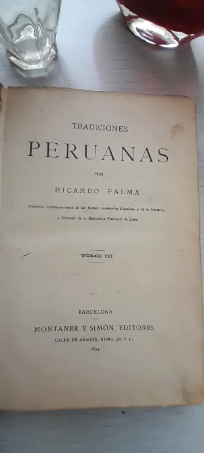 Libro Tradiciones Peruanas de  Ricardo Palma - miniatura 2