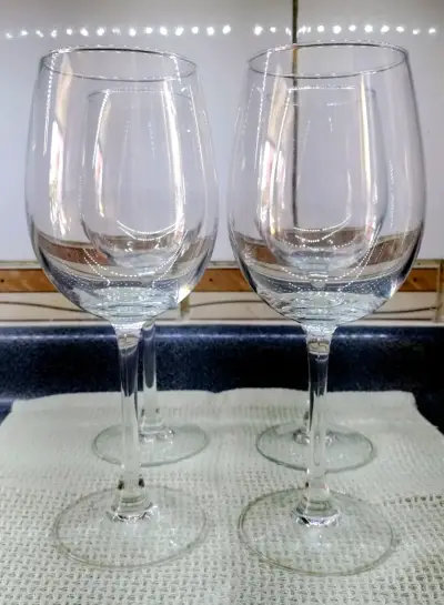 4 Copas de vino cristal - miniatura 1