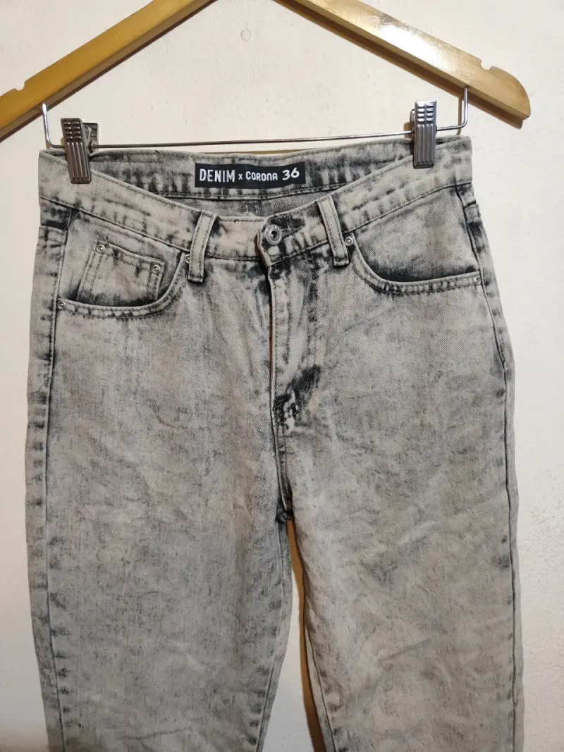 Jeans gris mom - 2