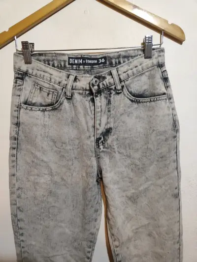 Jeans gris mom - miniatura 2
