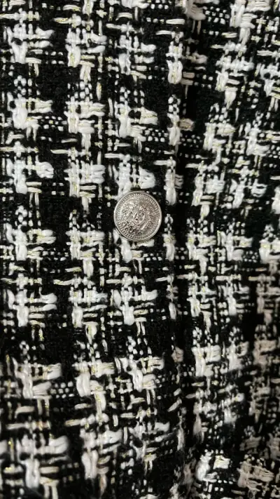 Chaqueta tweed blanco y negro - miniatura 4