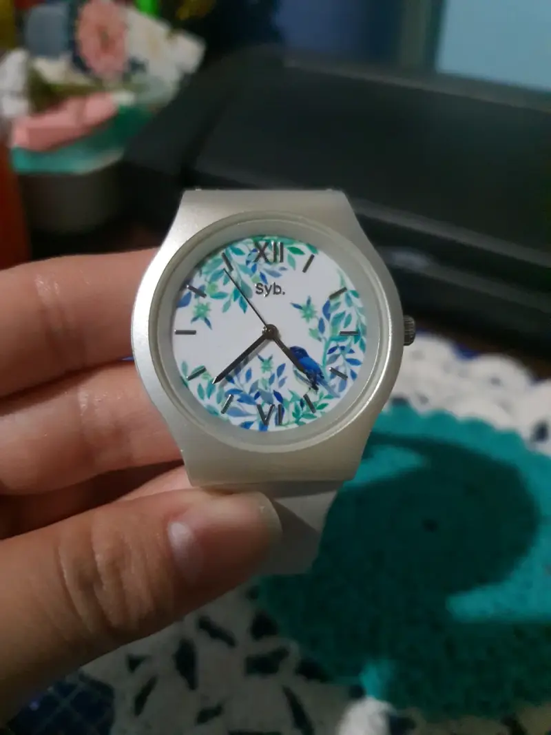 Reloj Sybilla blanco floral - 2