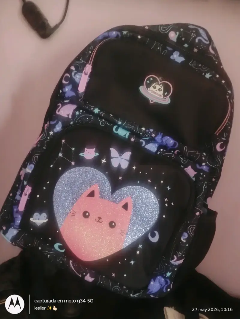 Mochila con diseño de gatito - 1