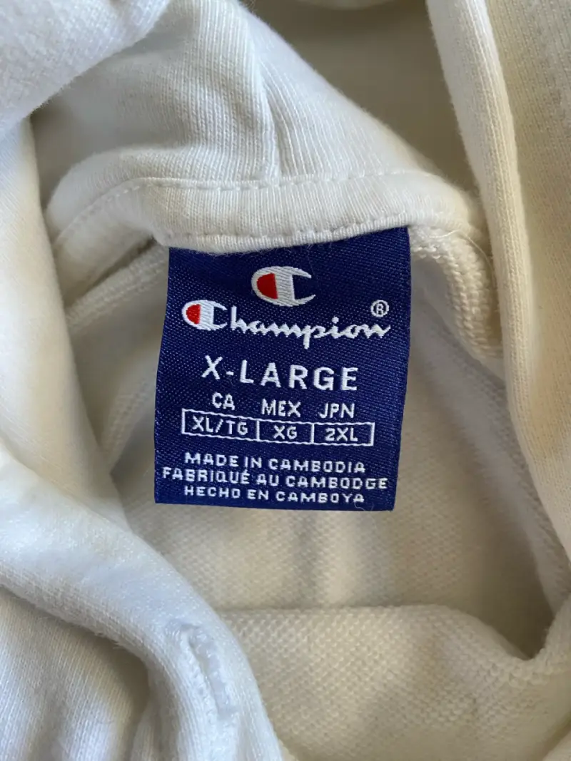 Polerón blanco Champion - 2