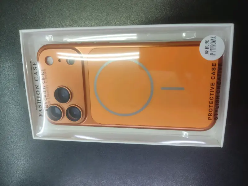 Funda de protección naranja para iPhone