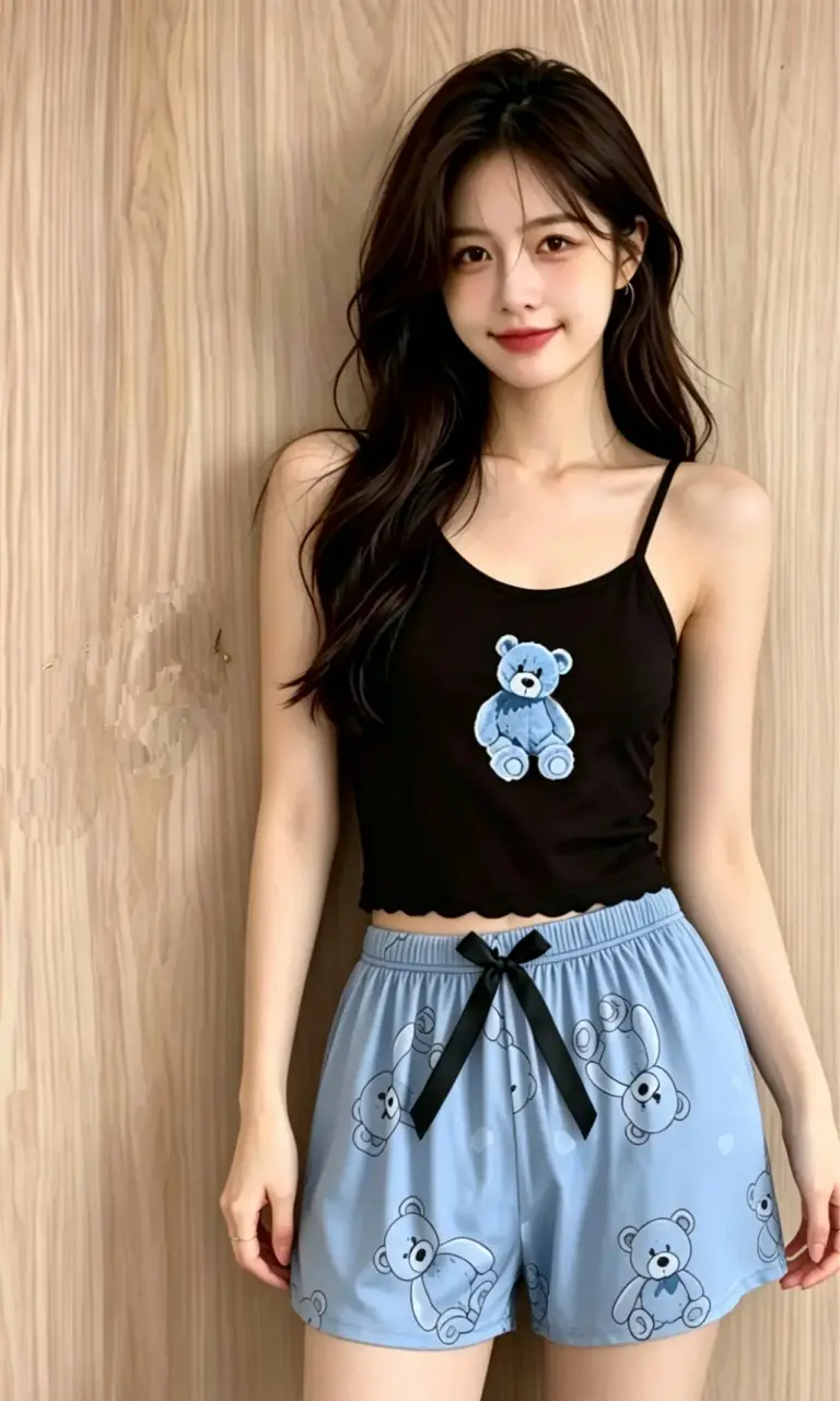 Pijama de 3 piezas de oso talla M - 3