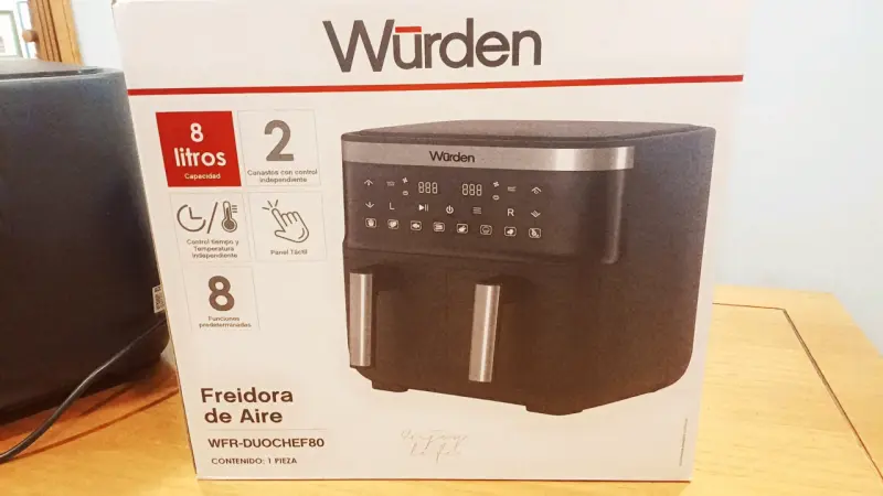 Freidora de aire Würden negra - 4