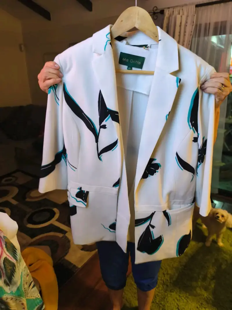 Blazer blanco elegante - 2