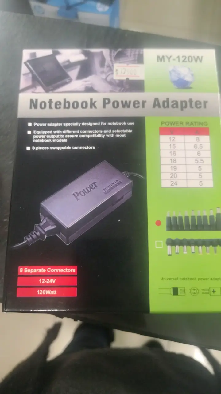 Adaptador de corriente para notebook
