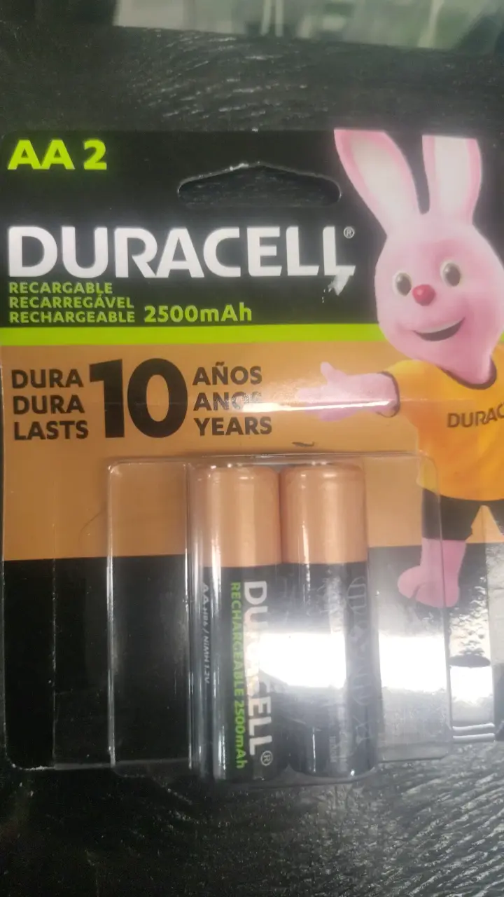Pilas recargables Duracell AA 2 pcs