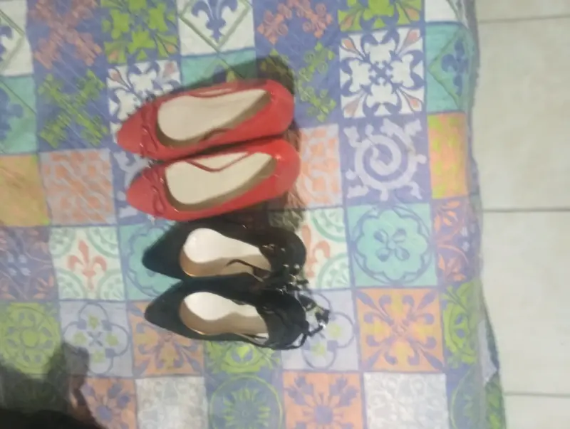 Lote de zapatos planos y tacones