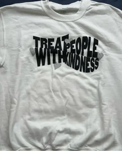 Poleron blanco 'Treat People With Kindness' - miniatura 2