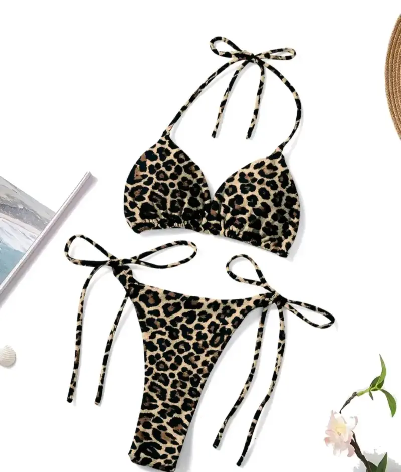 Bikini estampado animal print talla M - 3