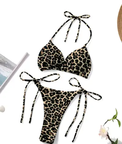 Bikini estampado animal print talla M - miniatura 3