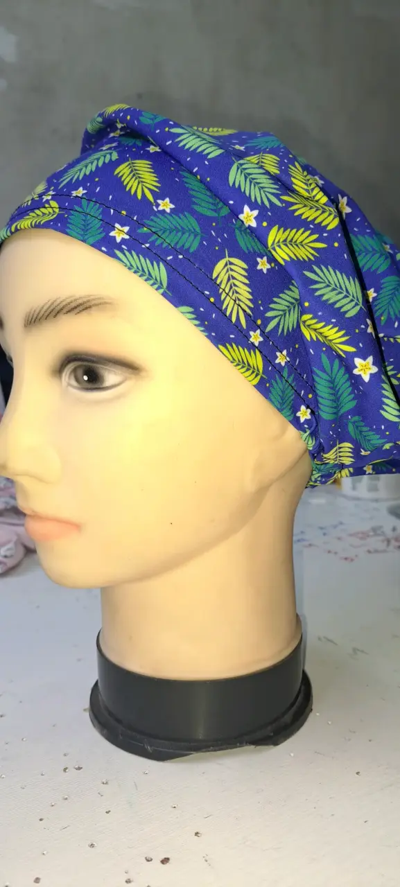 Gorro quirúrgico estampado rosado - 5