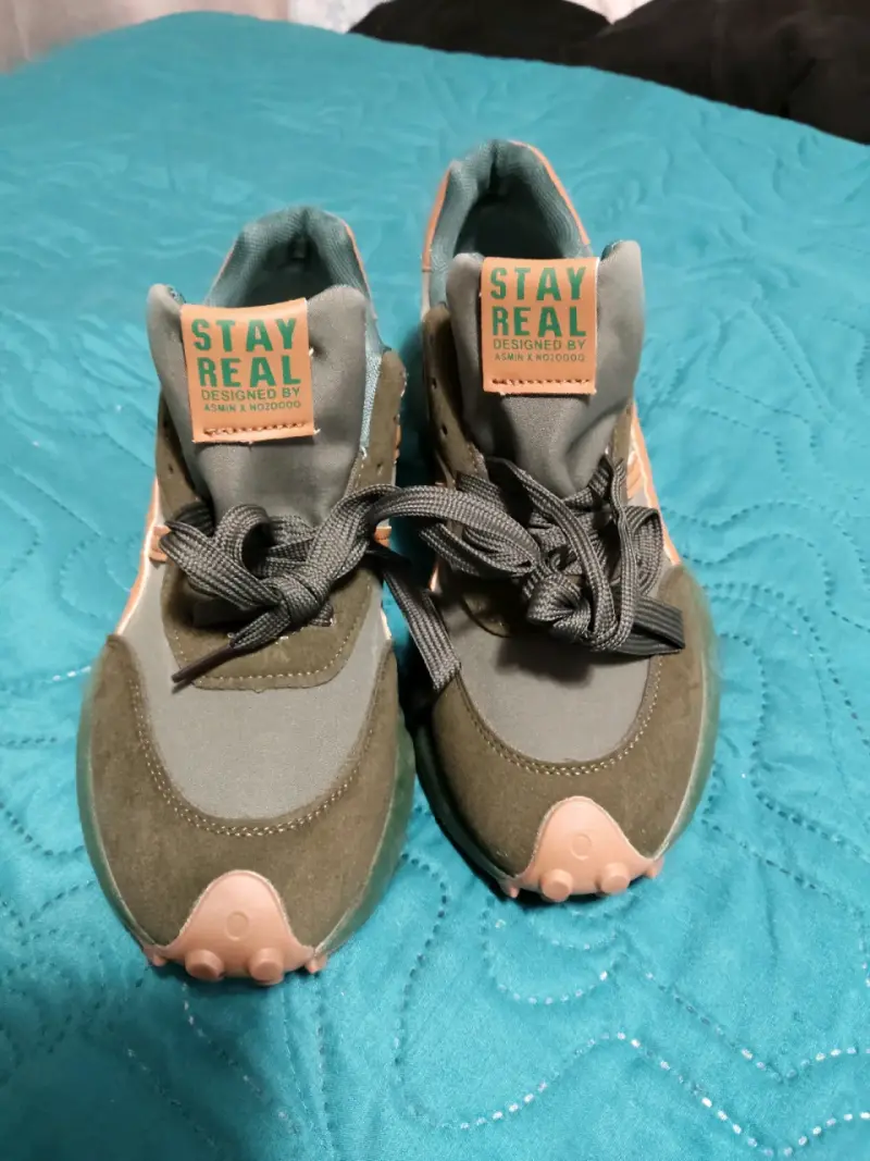 Zapatillas deportivas verde y rosa - 3
