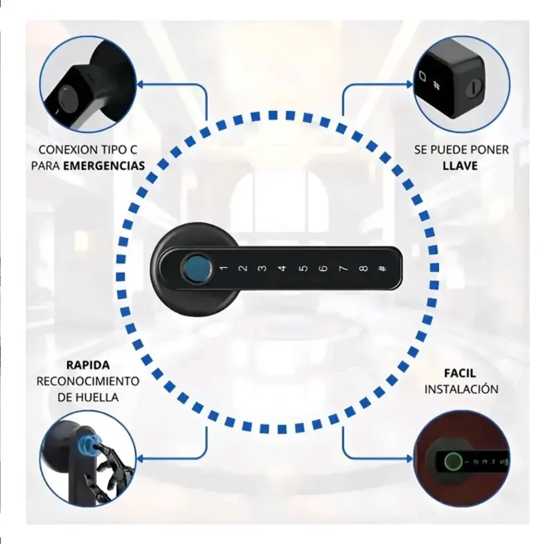 Cerradura inteligente Smart wifi - 5