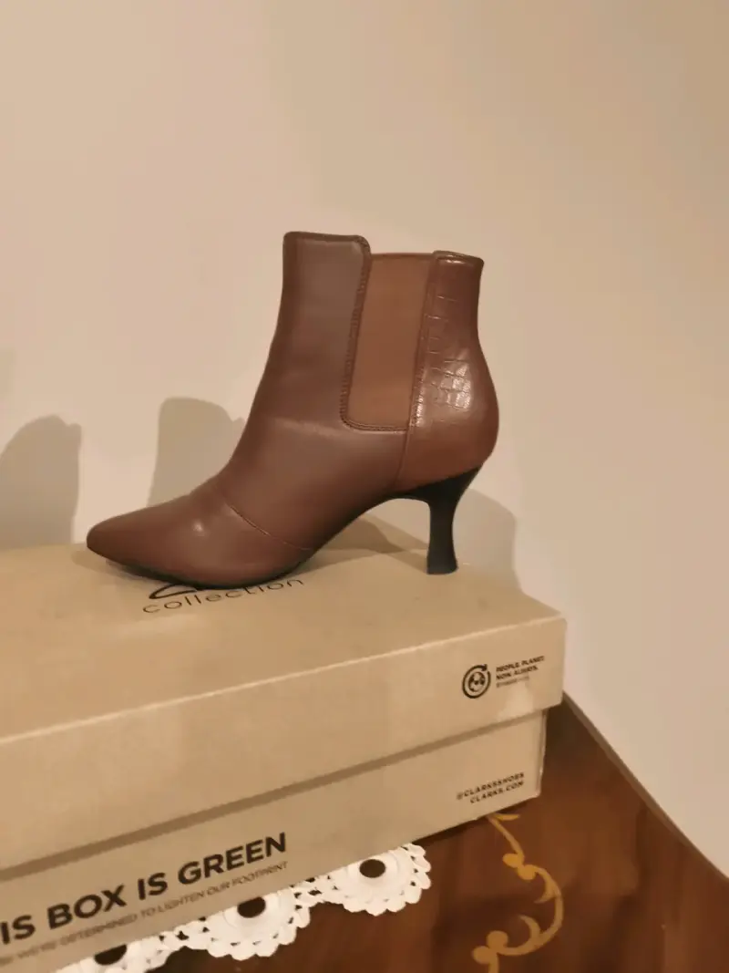 Botines de cuero marrón - 2
