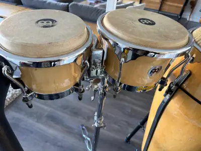 Bongo Meinl profesional + atril + funda!! - miniatura 3