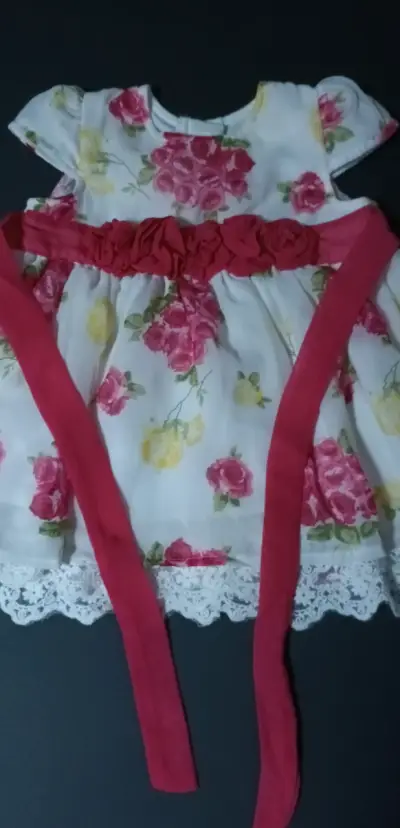 Vestido floral para bebé - miniatura 2