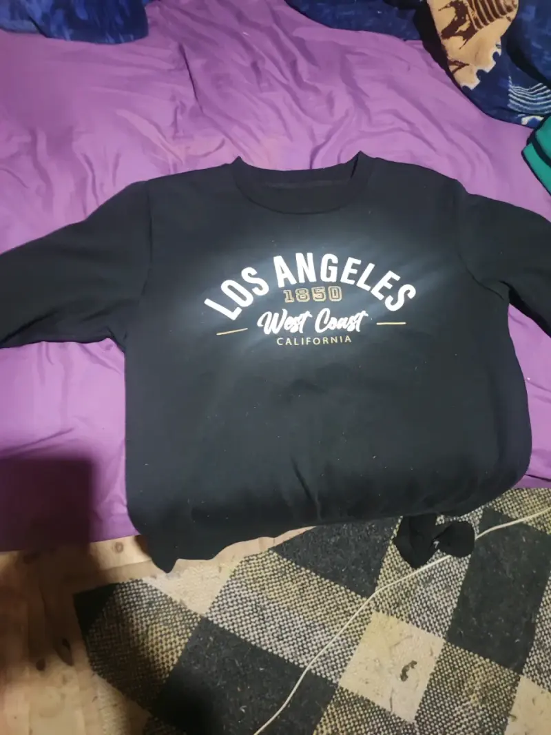 Polerón negro Los Angeles - 1