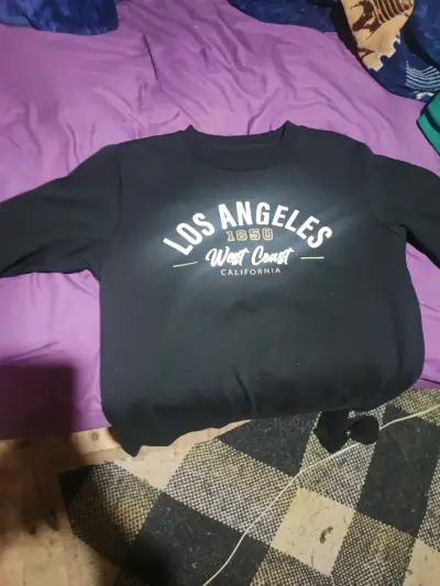 Polerón negro Los Angeles - miniatura 1