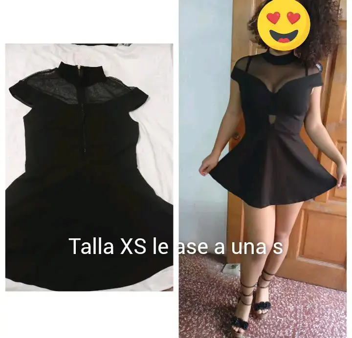Vestido negro con encaje