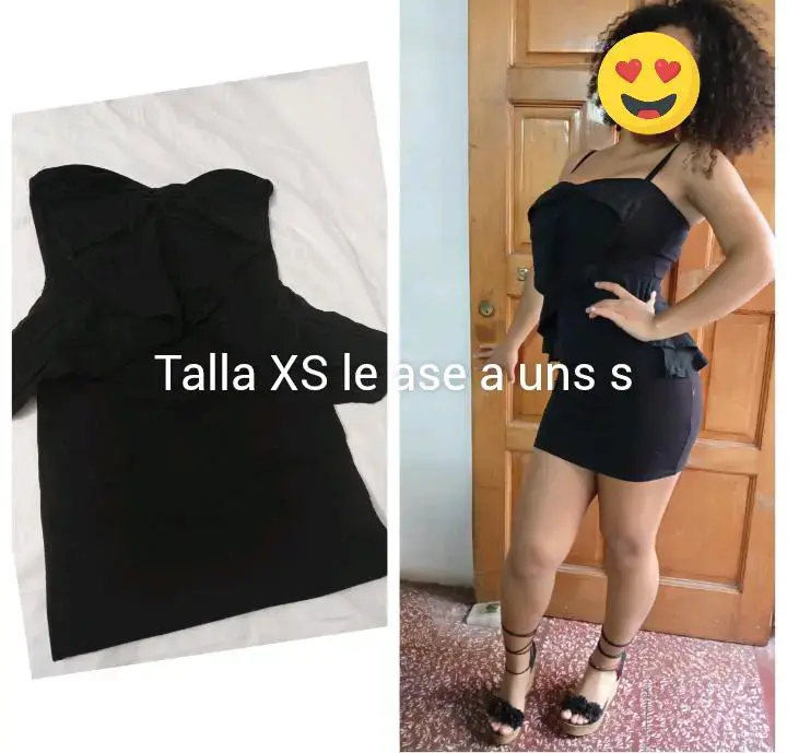 Vestido negro ajustado