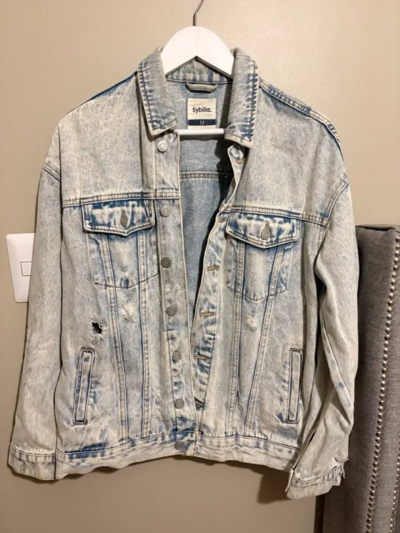 Chaqueta de mezclilla Sybilla desgastada