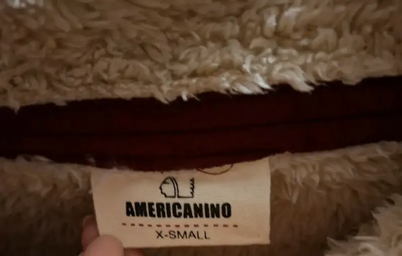 Abrigo burdeo Americanino - 3