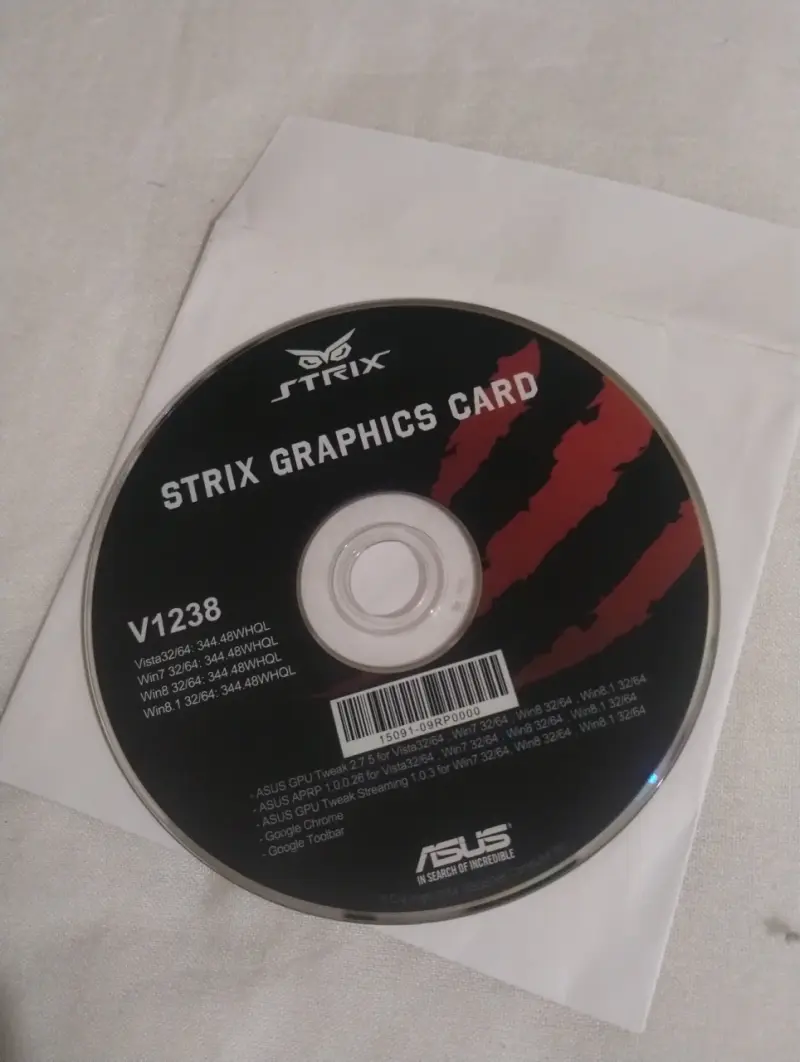 CD Driver Tarjeta Gráfica Asus - 1