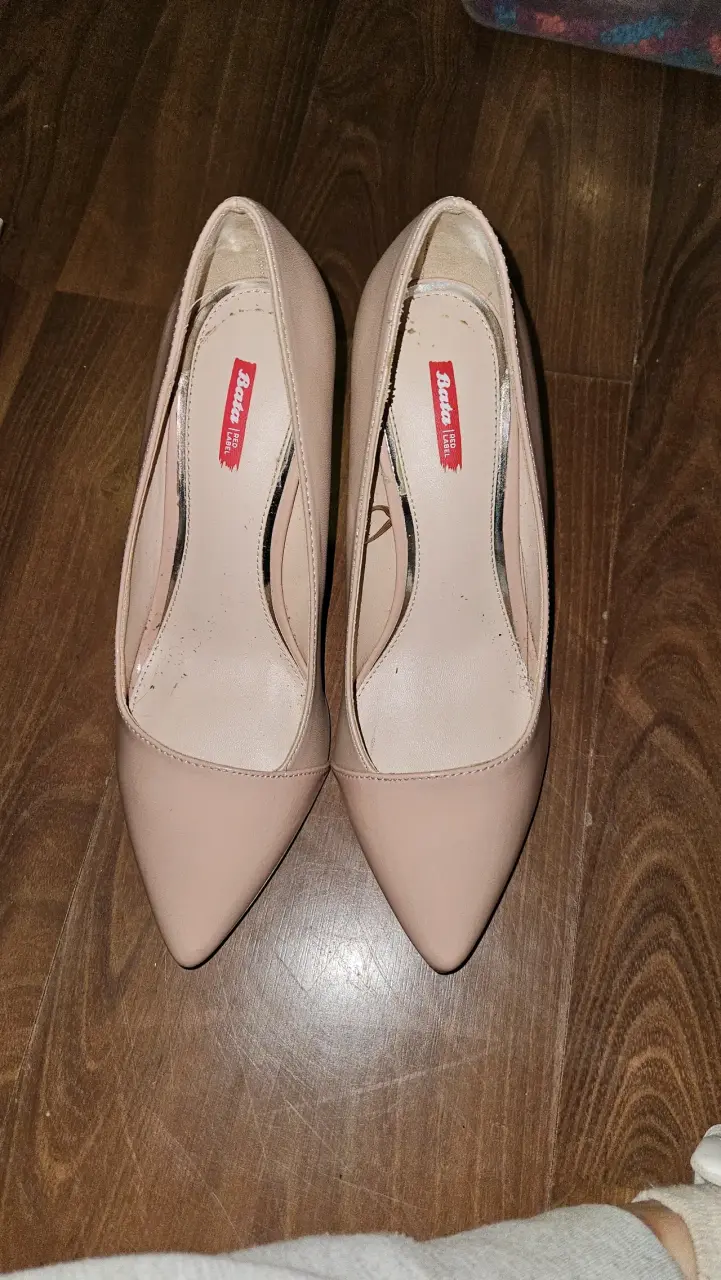 Zapatos de taco alto beige - 2