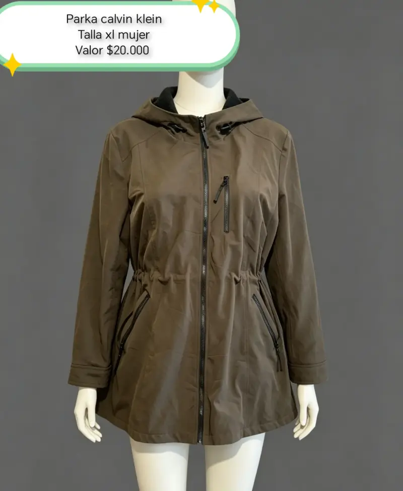 Parka marrón Calvin Klein