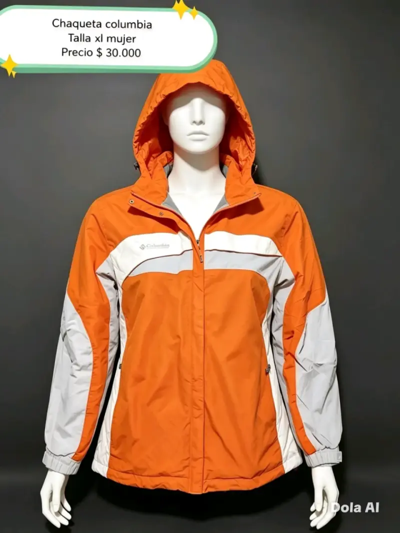 Chaqueta Columbia naranja XL mujer